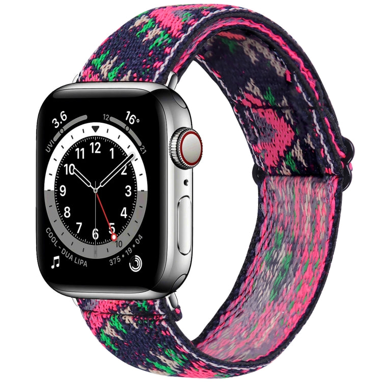 Elastic Watch Strap, For Apple Watch Series 7 45mm / 6 & SE & 5 & 4 44mm / 3 & 2 & 1 42mm, For Apple Watch Series 7 41mm / 6 & SE & 5 & 4 40mm / 3 & 2 & 1 38mm, For Apple Watch Apple Watch Series 7 45mm / 6 & SE & 5 & 4 44mm / 3 & 2 & 1 42mm�����������...