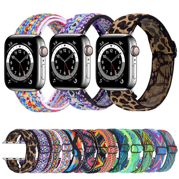 Elastic Watch Strap, For Apple Watch Series 7 45mm / 6 & SE & 5 & 4 44mm / 3 & 2 & 1 42mm, For Apple Watch Series 7 41mm / 6 & SE & 5 & 4 40mm / 3 & 2 & 1 38mm, For Apple Watch Apple Watch Series 7 45mm / 6 & SE & 5 & 4 44mm / 3 & 2 & 1 42mm�����������...