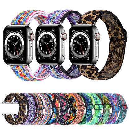 Elastic Watch Strap, For Apple Watch Series 7 45mm / 6 & SE & 5 & 4 44mm / 3 & 2 & 1 42mm, For Apple Watch Series 7 41mm / 6 & SE & 5 & 4 40mm / 3 & 2 & 1 38mm, For Apple Watch Apple Watch Series 7 45mm / 6 & SE & 5 & 4 44mm / 3 & 2 & 1 42mm�����������...