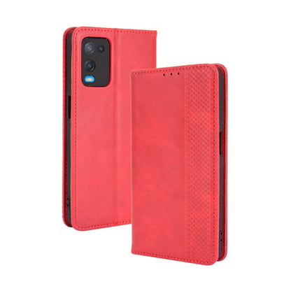 Magnetic Buckle Retro Crazy Horse Texture Horizontal Flip Leather Case with Holder & Card Slots & Photo Frame, For OPPO A54 4G, For OPPO A93 5G, For OPPO A94 4G / F19 Pro 4G / Reno5 F, For OPPO Find X3 Lite / Reno5 5G, For OPPO Realme C21              ...