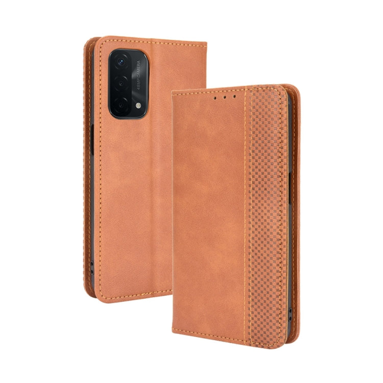 Magnetic Buckle Retro Crazy Horse Texture Horizontal Flip Leather Case with Holder & Card Slots & Photo Frame, For OPPO A54 4G, For OPPO A93 5G, For OPPO A94 4G / F19 Pro 4G / Reno5 F, For OPPO Find X3 Lite / Reno5 5G, For OPPO Realme C21              ...