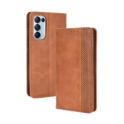 Magnetic Buckle Retro Crazy Horse Texture Horizontal Flip Leather Case with Holder & Card Slots & Photo Frame, For OPPO A54 4G, For OPPO A93 5G, For OPPO A94 4G / F19 Pro 4G / Reno5 F, For OPPO Find X3 Lite / Reno5 5G, For OPPO Realme C21              ...