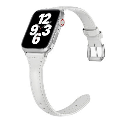 Universal T-shaped Thin Leather Watch Strap, For Apple Watch Series 7 45mm / 6 & SE & 5 & 4 44mm / 3 & 2 & 1 42mm, For Apple Watch Series 7 41mm / 6 & SE & 5 & 4 40mm / 3 & 2 & 1 38mm���������������������������������������������������������������������...