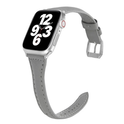 Universal T-shaped Thin Leather Watch Strap, For Apple Watch Series 7 45mm / 6 & SE & 5 & 4 44mm / 3 & 2 & 1 42mm, For Apple Watch Series 7 41mm / 6 & SE & 5 & 4 40mm / 3 & 2 & 1 38mm���������������������������������������������������������������������...