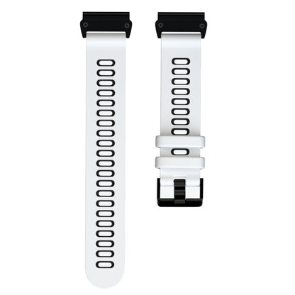 For Garmin Fenix 6X Two-color Silicone Quick Release Replacement Strap Watchband, For Garmin Fenix 6X