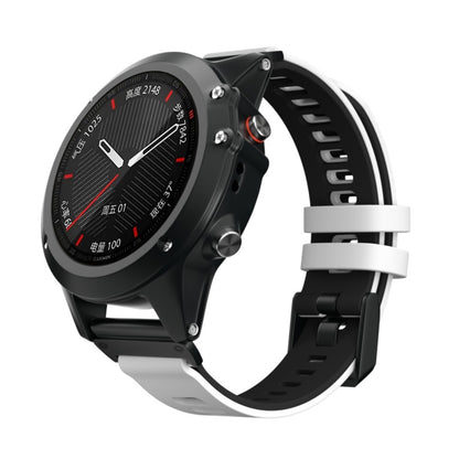 For Garmin Fenix 6X Two-color Silicone Quick Release Replacement Strap Watchband, For Garmin Fenix 6X