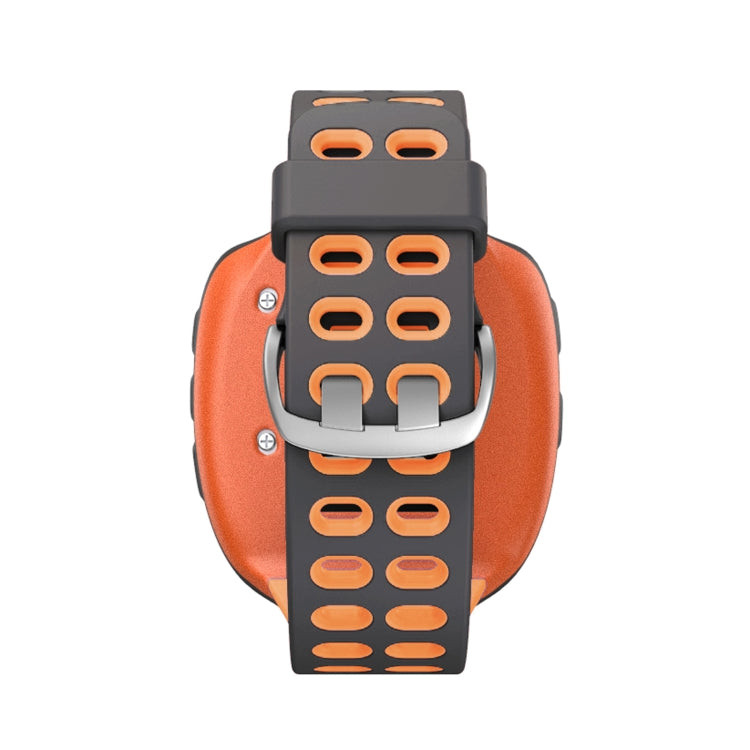 For Garmin Forerunner 310XT Two-color Silicone Replacement Strap Watchband