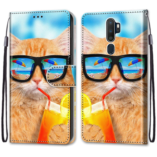 Coloured Drawing Cross Texture Horizontal Flip PU Leather Case with Holder & Card Slots & Wallet & Lanyard, For OPPO A9 (2020) / A5 (2020) / A11X / A11, For OPPO A15 / A15s, For OPPO A53 4G(2020) / A53s / A32 / A33 (2020)                               ...