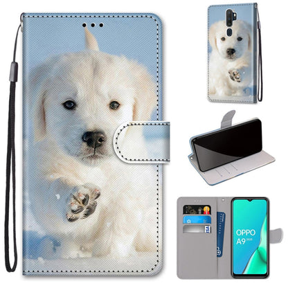 Coloured Drawing Cross Texture Horizontal Flip PU Leather Case with Holder & Card Slots & Wallet & Lanyard, For OPPO A9 (2020) / A5 (2020) / A11X / A11, For OPPO A15 / A15s, For OPPO A53 4G(2020) / A53s / A32 / A33 (2020)                               ...