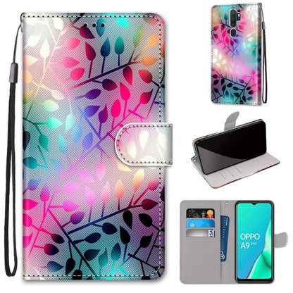 Coloured Drawing Cross Texture Horizontal Flip PU Leather Case with Holder & Card Slots & Wallet & Lanyard, For OPPO A9 (2020) / A5 (2020) / A11X / A11, For OPPO A15 / A15s, For OPPO A53 4G(2020) / A53s / A32 / A33 (2020)                               ...