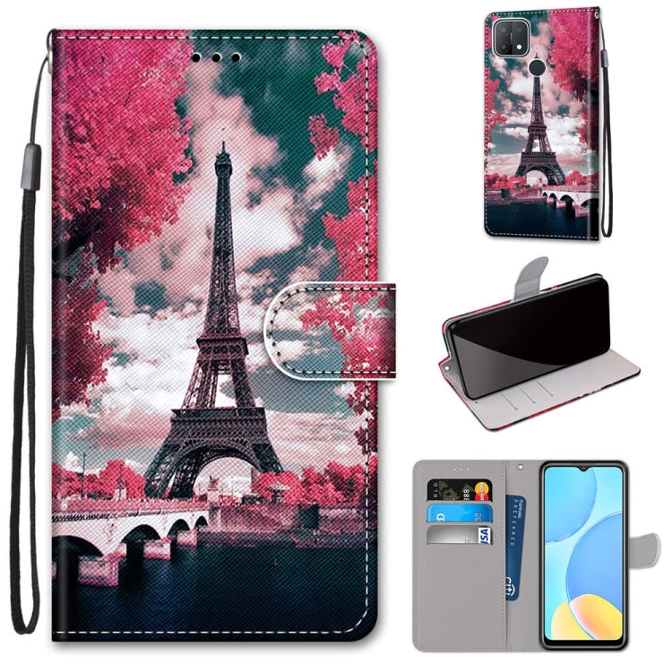 Coloured Drawing Cross Texture Horizontal Flip PU Leather Case with Holder & Card Slots & Wallet & Lanyard, For OPPO A9 (2020) / A5 (2020) / A11X / A11, For OPPO A15 / A15s, For OPPO A53 4G(2020) / A53s / A32 / A33 (2020)                               ...