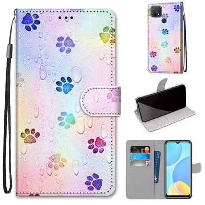 Coloured Drawing Cross Texture Horizontal Flip PU Leather Case with Holder & Card Slots & Wallet & Lanyard, For OPPO A9 (2020) / A5 (2020) / A11X / A11, For OPPO A15 / A15s, For OPPO A53 4G(2020) / A53s / A32 / A33 (2020)                               ...