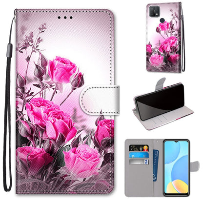 Coloured Drawing Cross Texture Horizontal Flip PU Leather Case with Holder & Card Slots & Wallet & Lanyard, For OPPO A9 (2020) / A5 (2020) / A11X / A11, For OPPO A15 / A15s, For OPPO A53 4G(2020) / A53s / A32 / A33 (2020)                               ...