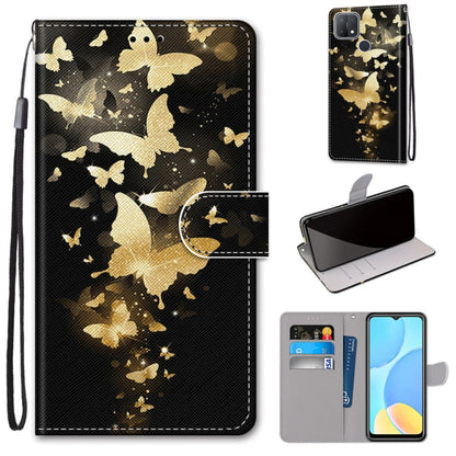 Coloured Drawing Cross Texture Horizontal Flip PU Leather Case with Holder & Card Slots & Wallet & Lanyard, For OPPO A9 (2020) / A5 (2020) / A11X / A11, For OPPO A15 / A15s, For OPPO A53 4G(2020) / A53s / A32 / A33 (2020)                               ...