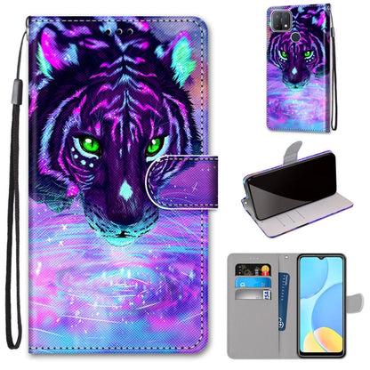 Coloured Drawing Cross Texture Horizontal Flip PU Leather Case with Holder & Card Slots & Wallet & Lanyard, For OPPO A9 (2020) / A5 (2020) / A11X / A11, For OPPO A15 / A15s, For OPPO A53 4G(2020) / A53s / A32 / A33 (2020)                               ...