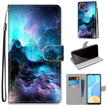 Coloured Drawing Cross Texture Horizontal Flip PU Leather Case with Holder & Card Slots & Wallet & Lanyard, For OPPO A9 (2020) / A5 (2020) / A11X / A11, For OPPO A15 / A15s, For OPPO A53 4G(2020) / A53s / A32 / A33 (2020)                               ...
