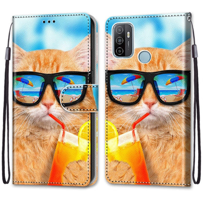 Coloured Drawing Cross Texture Horizontal Flip PU Leather Case with Holder & Card Slots & Wallet & Lanyard, For OPPO A9 (2020) / A5 (2020) / A11X / A11, For OPPO A15 / A15s, For OPPO A53 4G(2020) / A53s / A32 / A33 (2020)                               ...