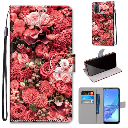 Coloured Drawing Cross Texture Horizontal Flip PU Leather Case with Holder & Card Slots & Wallet & Lanyard, For OPPO A9 (2020) / A5 (2020) / A11X / A11, For OPPO A15 / A15s, For OPPO A53 4G(2020) / A53s / A32 / A33 (2020)                               ...