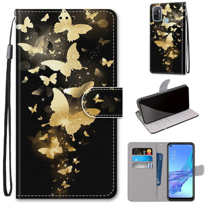 Coloured Drawing Cross Texture Horizontal Flip PU Leather Case with Holder & Card Slots & Wallet & Lanyard, For OPPO A9 (2020) / A5 (2020) / A11X / A11, For OPPO A15 / A15s, For OPPO A53 4G(2020) / A53s / A32 / A33 (2020)                               ...