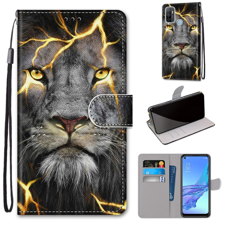 Coloured Drawing Cross Texture Horizontal Flip PU Leather Case with Holder & Card Slots & Wallet & Lanyard, For OPPO A9 (2020) / A5 (2020) / A11X / A11, For OPPO A15 / A15s, For OPPO A53 4G(2020) / A53s / A32 / A33 (2020)                               ...