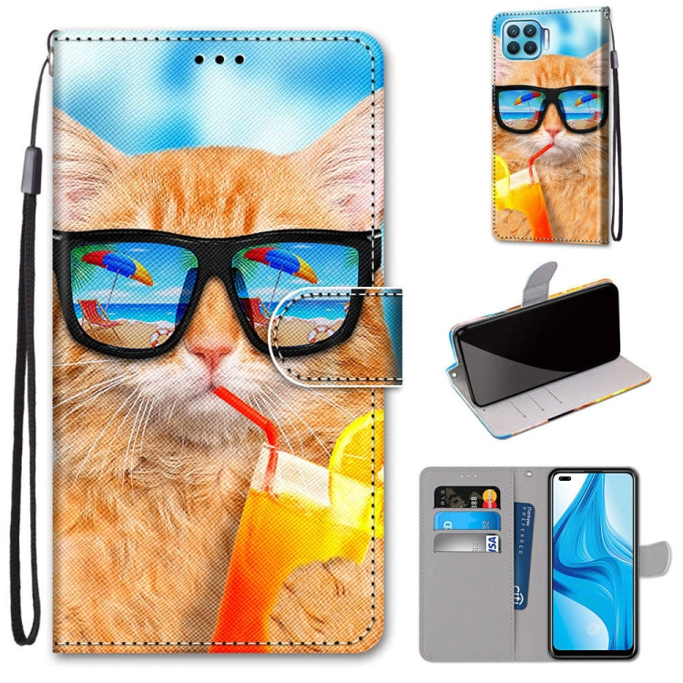 Coloured Drawing Cross Texture Horizontal Flip PU Leather Case with Holder & Card Slots & Wallet & Lanyard, For OPPO A9 (2020) / A5 (2020) / A11X / A11, For OPPO A15 / A15s, For OPPO A53 4G(2020) / A53s / A32 / A33 (2020)                               ...