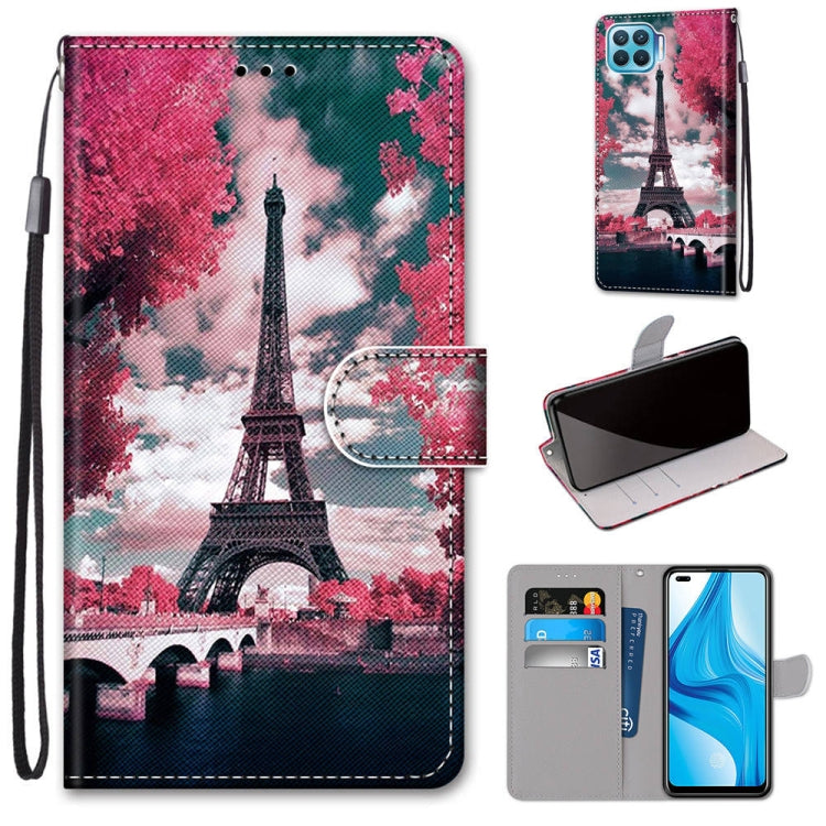Coloured Drawing Cross Texture Horizontal Flip PU Leather Case with Holder & Card Slots & Wallet & Lanyard, For OPPO A9 (2020) / A5 (2020) / A11X / A11, For OPPO A15 / A15s, For OPPO A53 4G(2020) / A53s / A32 / A33 (2020)                               ...