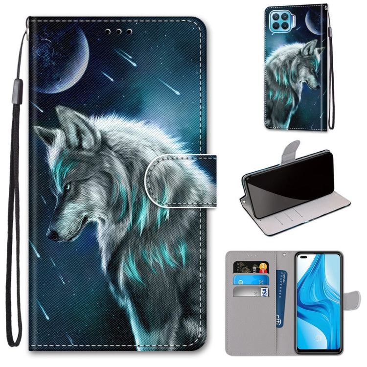 Coloured Drawing Cross Texture Horizontal Flip PU Leather Case with Holder & Card Slots & Wallet & Lanyard, For OPPO A9 (2020) / A5 (2020) / A11X / A11, For OPPO A15 / A15s, For OPPO A53 4G(2020) / A53s / A32 / A33 (2020)                               ...