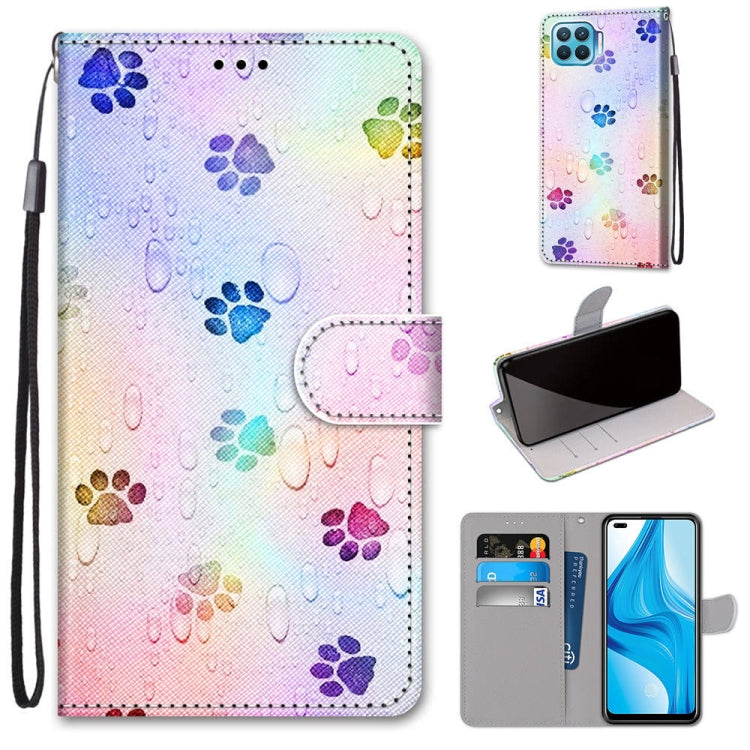Coloured Drawing Cross Texture Horizontal Flip PU Leather Case with Holder & Card Slots & Wallet & Lanyard, For OPPO A9 (2020) / A5 (2020) / A11X / A11, For OPPO A15 / A15s, For OPPO A53 4G(2020) / A53s / A32 / A33 (2020)                               ...