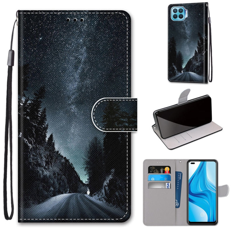Coloured Drawing Cross Texture Horizontal Flip PU Leather Case with Holder & Card Slots & Wallet & Lanyard, For OPPO A9 (2020) / A5 (2020) / A11X / A11, For OPPO A15 / A15s, For OPPO A53 4G(2020) / A53s / A32 / A33 (2020)                               ...