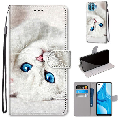 Coloured Drawing Cross Texture Horizontal Flip PU Leather Case with Holder & Card Slots & Wallet & Lanyard, For OPPO A9 (2020) / A5 (2020) / A11X / A11, For OPPO A15 / A15s, For OPPO A53 4G(2020) / A53s / A32 / A33 (2020)                               ...