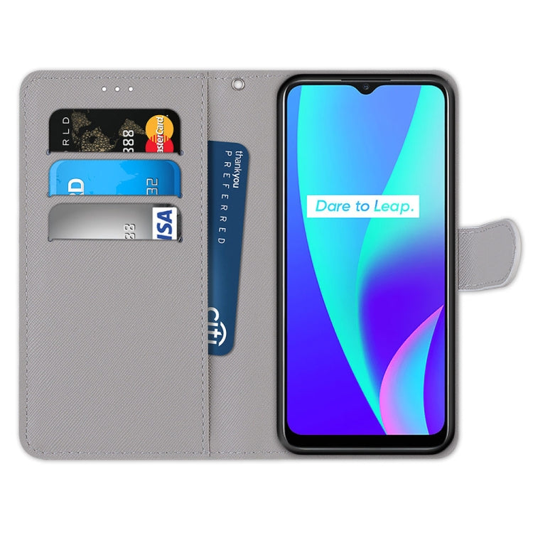 Coloured Drawing Cross Texture Horizontal Flip PU Leather Case with Holder & Card Slots & Wallet & Lanyard, For OPPO Realme C15 / C12 / C25 / 7i (Global) / Narzo 20 / 30A, For Nokia 5.4, For Nokia 1.4                                                    ...