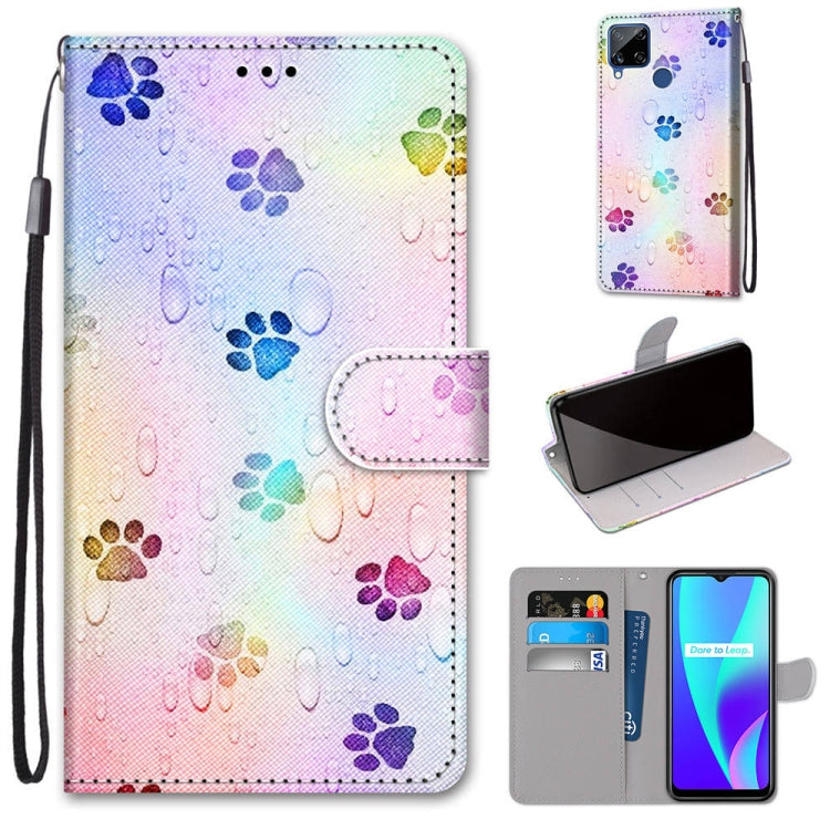 Coloured Drawing Cross Texture Horizontal Flip PU Leather Case with Holder & Card Slots & Wallet & Lanyard, For OPPO Realme C15 / C12 / C25 / 7i (Global) / Narzo 20 / 30A, For Nokia 5.4, For Nokia 1.4                                                    ...