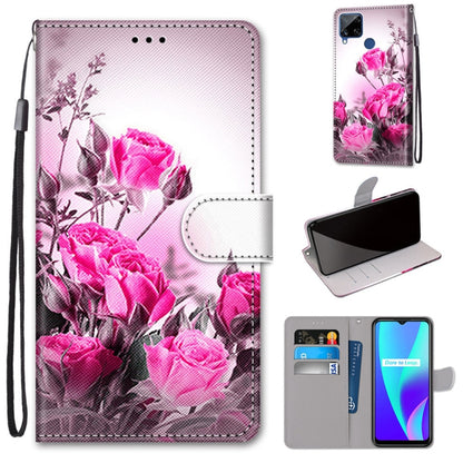 Coloured Drawing Cross Texture Horizontal Flip PU Leather Case with Holder & Card Slots & Wallet & Lanyard, For OPPO Realme C15 / C12 / C25 / 7i (Global) / Narzo 20 / 30A, For Nokia 5.4, For Nokia 1.4                                                    ...