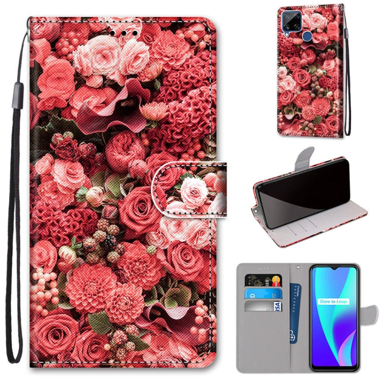 Coloured Drawing Cross Texture Horizontal Flip PU Leather Case with Holder & Card Slots & Wallet & Lanyard, For OPPO Realme C15 / C12 / C25 / 7i (Global) / Narzo 20 / 30A, For Nokia 5.4, For Nokia 1.4                                                    ...