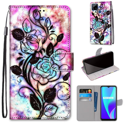 Coloured Drawing Cross Texture Horizontal Flip PU Leather Case with Holder & Card Slots & Wallet & Lanyard, For OPPO Realme C15 / C12 / C25 / 7i (Global) / Narzo 20 / 30A, For Nokia 5.4, For Nokia 1.4                                                    ...