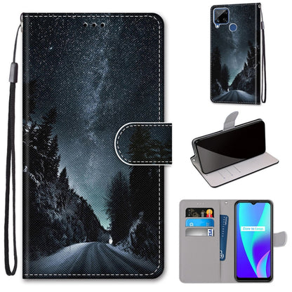 Coloured Drawing Cross Texture Horizontal Flip PU Leather Case with Holder & Card Slots & Wallet & Lanyard, For OPPO Realme C15 / C12 / C25 / 7i (Global) / Narzo 20 / 30A, For Nokia 5.4, For Nokia 1.4                                                    ...