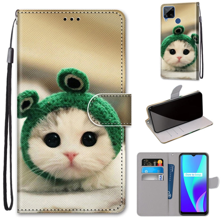 Coloured Drawing Cross Texture Horizontal Flip PU Leather Case with Holder & Card Slots & Wallet & Lanyard, For OPPO Realme C15 / C12 / C25 / 7i (Global) / Narzo 20 / 30A, For Nokia 5.4, For Nokia 1.4                                                    ...
