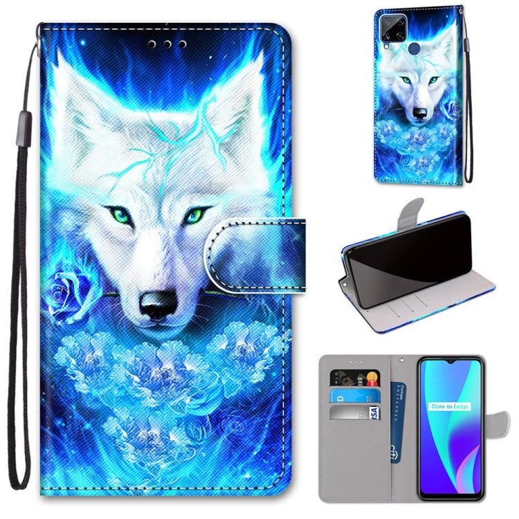 Coloured Drawing Cross Texture Horizontal Flip PU Leather Case with Holder & Card Slots & Wallet & Lanyard, For OPPO Realme C15 / C12 / C25 / 7i (Global) / Narzo 20 / 30A, For Nokia 5.4, For Nokia 1.4                                                    ...