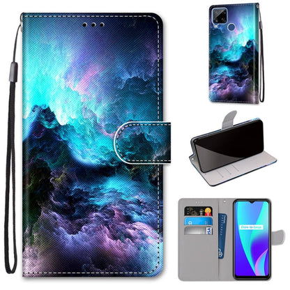 Coloured Drawing Cross Texture Horizontal Flip PU Leather Case with Holder & Card Slots & Wallet & Lanyard, For OPPO Realme C15 / C12 / C25 / 7i (Global) / Narzo 20 / 30A, For Nokia 5.4, For Nokia 1.4                                                    ...