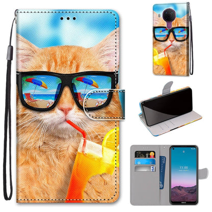 Coloured Drawing Cross Texture Horizontal Flip PU Leather Case with Holder & Card Slots & Wallet & Lanyard, For OPPO Realme C15 / C12 / C25 / 7i (Global) / Narzo 20 / 30A, For Nokia 5.4, For Nokia 1.4                                                    ...