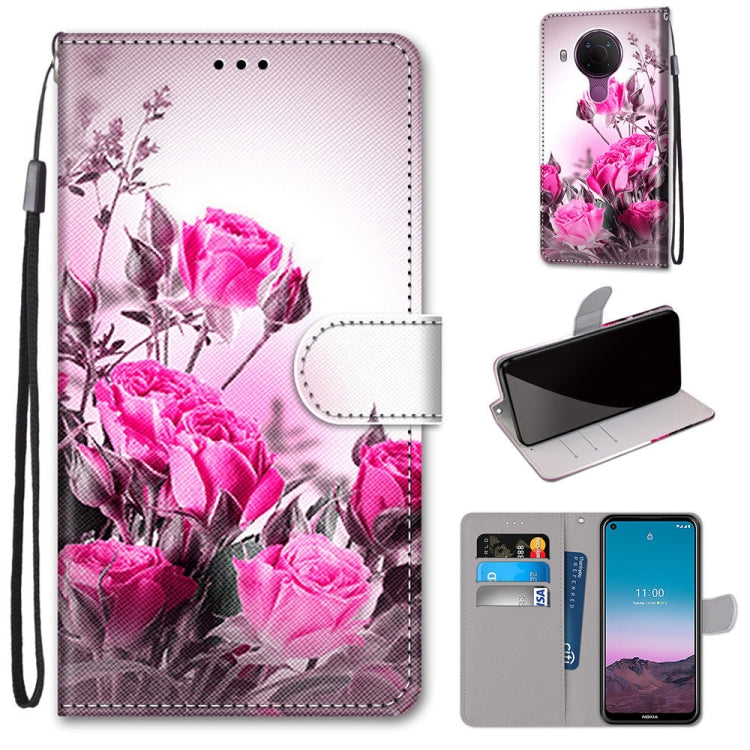 Coloured Drawing Cross Texture Horizontal Flip PU Leather Case with Holder & Card Slots & Wallet & Lanyard, For OPPO Realme C15 / C12 / C25 / 7i (Global) / Narzo 20 / 30A, For Nokia 5.4, For Nokia 1.4                                                    ...