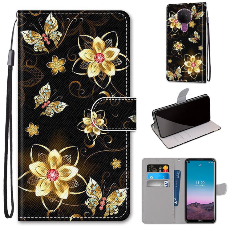 Coloured Drawing Cross Texture Horizontal Flip PU Leather Case with Holder & Card Slots & Wallet & Lanyard, For OPPO Realme C15 / C12 / C25 / 7i (Global) / Narzo 20 / 30A, For Nokia 5.4, For Nokia 1.4                                                    ...