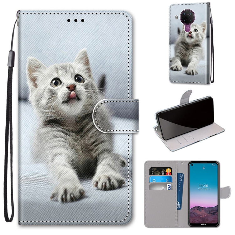 Coloured Drawing Cross Texture Horizontal Flip PU Leather Case with Holder & Card Slots & Wallet & Lanyard, For OPPO Realme C15 / C12 / C25 / 7i (Global) / Narzo 20 / 30A, For Nokia 5.4, For Nokia 1.4                                                    ...