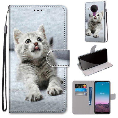 Coloured Drawing Cross Texture Horizontal Flip PU Leather Case with Holder & Card Slots & Wallet & Lanyard, For OPPO Realme C15 / C12 / C25 / 7i (Global) / Narzo 20 / 30A, For Nokia 5.4, For Nokia 1.4                                                    ...