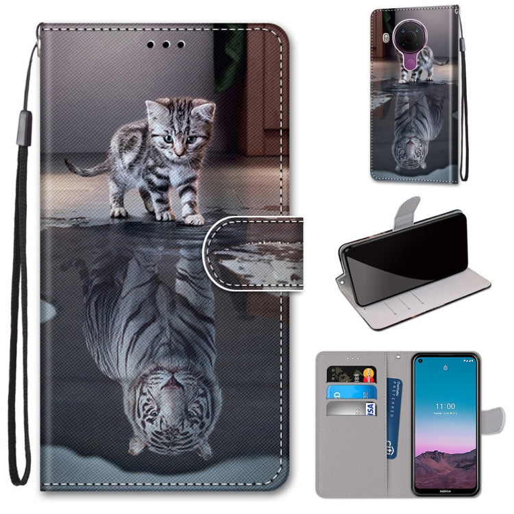 Coloured Drawing Cross Texture Horizontal Flip PU Leather Case with Holder & Card Slots & Wallet & Lanyard, For OPPO Realme C15 / C12 / C25 / 7i (Global) / Narzo 20 / 30A, For Nokia 5.4, For Nokia 1.4                                                    ...