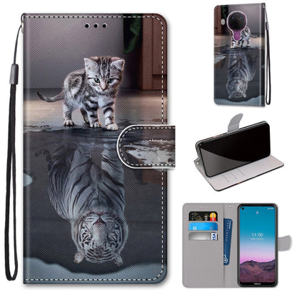 Coloured Drawing Cross Texture Horizontal Flip PU Leather Case with Holder & Card Slots & Wallet & Lanyard, For OPPO Realme C15 / C12 / C25 / 7i (Global) / Narzo 20 / 30A, For Nokia 5.4, For Nokia 1.4                                                    ...