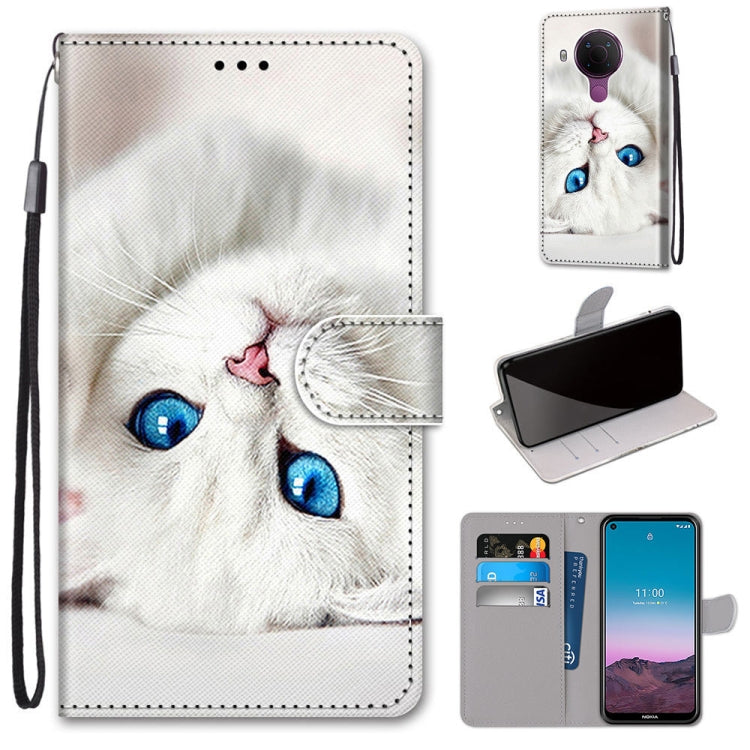 Coloured Drawing Cross Texture Horizontal Flip PU Leather Case with Holder & Card Slots & Wallet & Lanyard, For OPPO Realme C15 / C12 / C25 / 7i (Global) / Narzo 20 / 30A, For Nokia 5.4, For Nokia 1.4                                                    ...