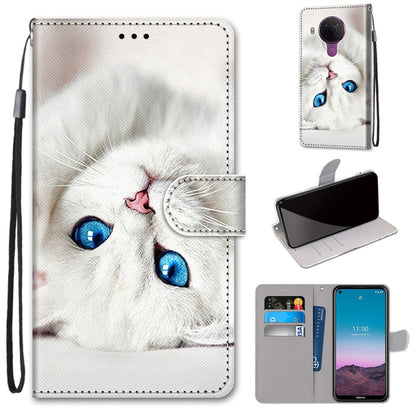 Coloured Drawing Cross Texture Horizontal Flip PU Leather Case with Holder & Card Slots & Wallet & Lanyard, For OPPO Realme C15 / C12 / C25 / 7i (Global) / Narzo 20 / 30A, For Nokia 5.4, For Nokia 1.4                                                    ...