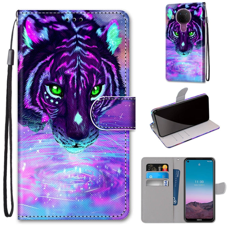 Coloured Drawing Cross Texture Horizontal Flip PU Leather Case with Holder & Card Slots & Wallet & Lanyard, For OPPO Realme C15 / C12 / C25 / 7i (Global) / Narzo 20 / 30A, For Nokia 5.4, For Nokia 1.4                                                    ...