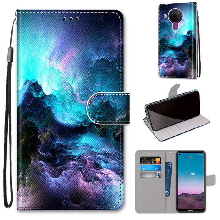 Coloured Drawing Cross Texture Horizontal Flip PU Leather Case with Holder & Card Slots & Wallet & Lanyard, For OPPO Realme C15 / C12 / C25 / 7i (Global) / Narzo 20 / 30A, For Nokia 5.4, For Nokia 1.4                                                    ...